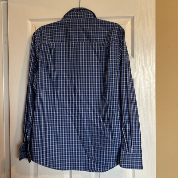 James Tattersall men’s blue long sleeve button down shirt size medium - Picture 6 of 9